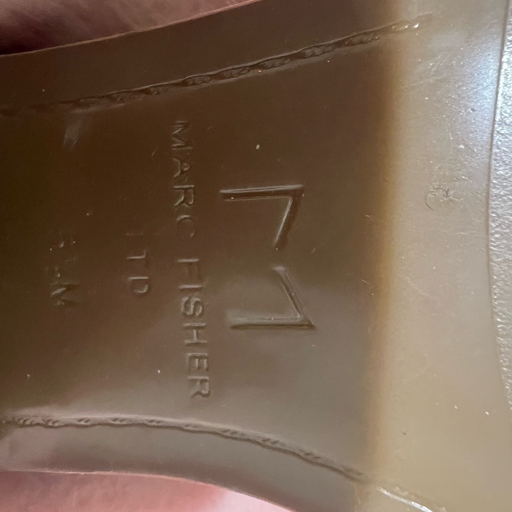 Marc Fisher Light Gray Suede Ankle Booties - Picture 5 of 5